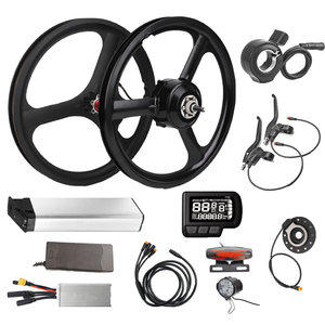 350W 135mm dropout ไฟฟ้า eBike converting kits 36V ตัวควบคุมคลื่นไซน์15A จอแสดงผล LCD dual Hall 8แม่เหล็ก PAS - Product Image 1