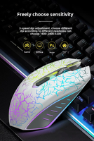Mouse Gaming Berkabel Laris Manis Desain Ergonomis Lampu RGB Berpendar 1600 DPI Presisi Tinggi untuk Komputer Laptop Desktop