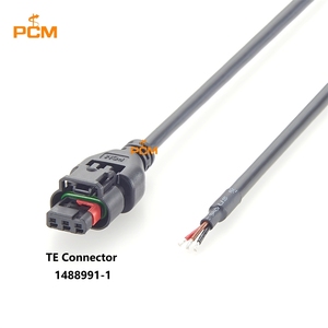 1488991-1 Tyco AMP 3-pins mannelijke naar open-eind verzegelde automotive kabelboom voor auto PDC parkeersensor stekker cam positie - Product Image 2