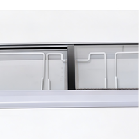 Congelador Comercial de Color Blanco con Puerta Corredera de Vidrio para Helados