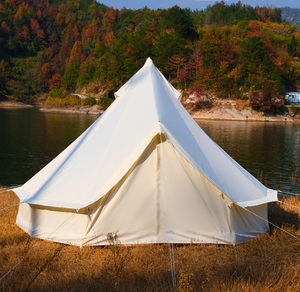 Carpa de Lujo Impermeable para las 4 Estaciones, Tipo Campana de 5 Metros, Color Beige, Lona Permanente, Toldo para Acampar al Aire Libre, Glamping - Product Image 4