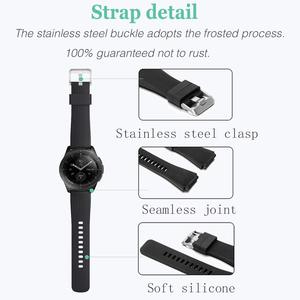 Correas de silicona blanda para reloj <span class=keywords><strong>samsung</strong></span> galaxy <span class=keywords><strong>watch</strong></span> <span class=keywords><strong>4</strong></span>, 3 <span class=keywords><strong>active</strong></span> 2, <span class=keywords><strong>46mm</strong></span>, 42mm, 40mm, 44mm, 20mm, 22mm, novedad - Product Image 4