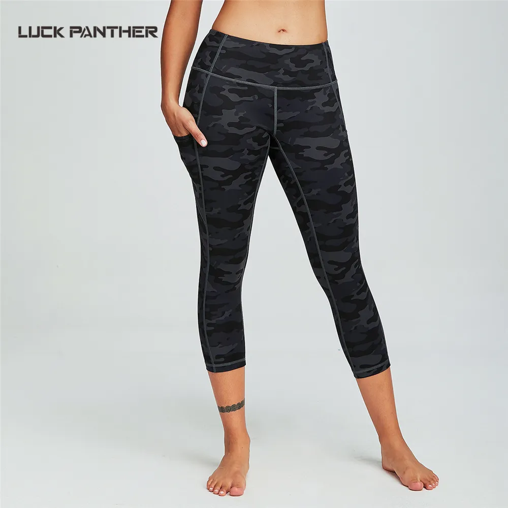 Pantalones de Yoga de cintura alta, mallas de Fitness con bolsillo, respetuosas con el medio ambiente, Capri, 7/8 de longitud