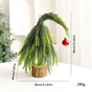 Multi-size <b>Small</b> <b>Artificial</b> Desktop <b>Christmas</b> Pine <b>Tree</b> For Xmas Wedding Retail Holiday Gift Table Decor - Product Image 6