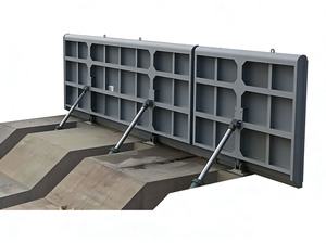 Porte battante hydraulique automatique en acier pour barrage |   Clapet de régulation pour le contrôle des inondations et la rétention de l'eau dans les rivières - Product Image 6