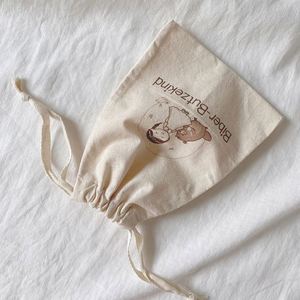 High Quality Small Cotton Cloth <b>Drawstring</b> <b>Pouch</b> Custom Printed Small <b>Drawstring</b> Bag Eco Friendly Cotton Packaging Gift Bag - Product Image 1