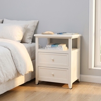 Massivholz Verstellbarer Umweltfreundlicher Schlafzimmer-Nachttisch Modernes Design Aufbewahrungsschrank für Zuhause Büro Wohnzimmer
