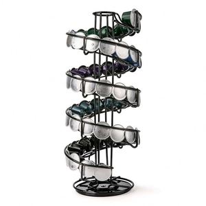 Organizador de Cocina Giratorio de Acero Inoxidable para Cápsulas de Café, Capacidad para 40 Cápsulas, Venta al Por Mayor Personalizada - Product Image 2