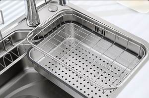 Évier de cuisine à cuve unique en acier inoxydable épaissi et résistant à la rouille pour cuisines d'appartement - Product Image 6