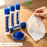 Demeter Copper Tripeptide-1 99% Bubuk Peptida Kelas Kosmetik GHK-CU Bubuk CAS 89030-95-5 99% HPLC untuk Formulasi Perawatan Kulit