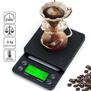 3kg 0.1g Pour Over Coffee Timer Scale Household Baking Electrical Scale with Timer Barista Accessories Coffee Maker
