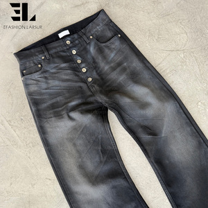 Pantalones cargo de lona de pato, sarga de algodón con lavado desgastado, holgados y rectos, tácticos, para trabajo y patinaje - Product Image 2