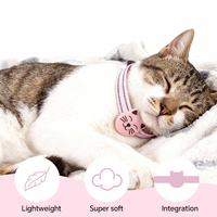 Collier de suivi GPS/GPRS intelligent anti-perte en silicone réfléchissant imperméable pour animaux de compagnie avec application IOS