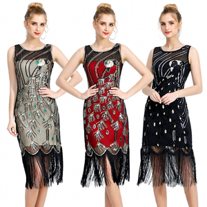 <span class=keywords><strong>Robe</strong></span> à franges style <span class=keywords><strong>Charleston</strong></span> des années 1920, <span class=keywords><strong>robe</strong></span> de soirée Gatsby, <span class=keywords><strong>robe</strong></span> à paillettes <span class=keywords><strong>pour</strong></span> club - Product Image 1