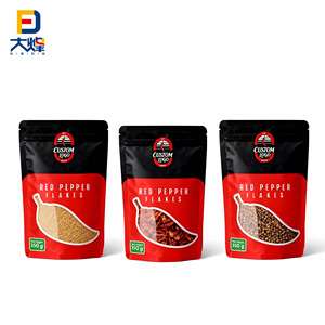 ซองบรรจุภัณฑ์อาหารแบบตั้งได้พร้อมหน้าต่างใสสำหรับบรรจุผงเครื่องเทศรสเผ็ด 350 กรัม สำหรับครัว พร้อมบริการพิมพ์ลายตามสั่ง - Product Image 2