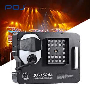 POJ Dmx Control remoto inalámbrico efecto luz humo máquina de niebla con luces Led para boda Dj