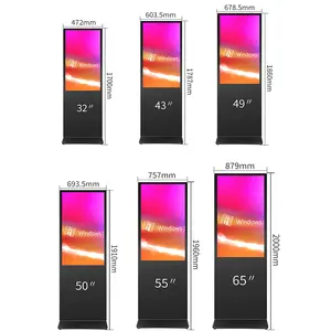 43 inch tầng đứng điện dung màn hình cảm ứng kỹ thuật số biển hiển thị cho tự phục vụ kinh doanh thang máy Android 7.1 1920x1080 - Product Image 3