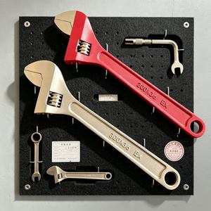 Spark-Free Safety Adjustable Wrench Aluminum Bronze Material Explosion Proof Non-Magnetic <b>Spanner</b> Hand <b>Tool</b> for Fuel Depot Tank - Product Image 3