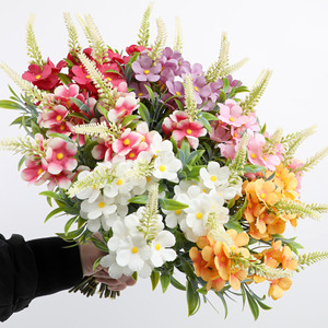 Ramo de flores silvestres artificiales Multicolor para Primavera Verano pequeño a granel para jarrón jardín hogar ventana porche fiesta jarrón Decoración - Product Image 3