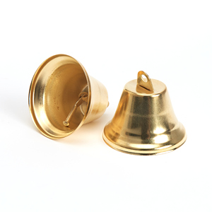 Cloche trompette en métal, cloches décoratives de noël DIY, vente en gros - Product Image 1