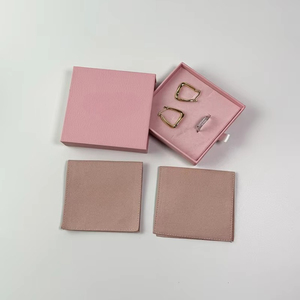 9*9cm Modern Luxury Necklace Packaging Paper Jewelry <b>Box</b> Microfiber Envelope Jewelry Bag Pouch Drawer Bracelet <b>Earring</b> <b>Box</b> - Product Image 5