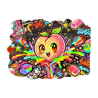 Sacs et boîtes personnalisés en Mylar 3.5g – Sacs holographiques refermables anti-odeur découpés à la forme avec boîtes pour emballage de 3.5g