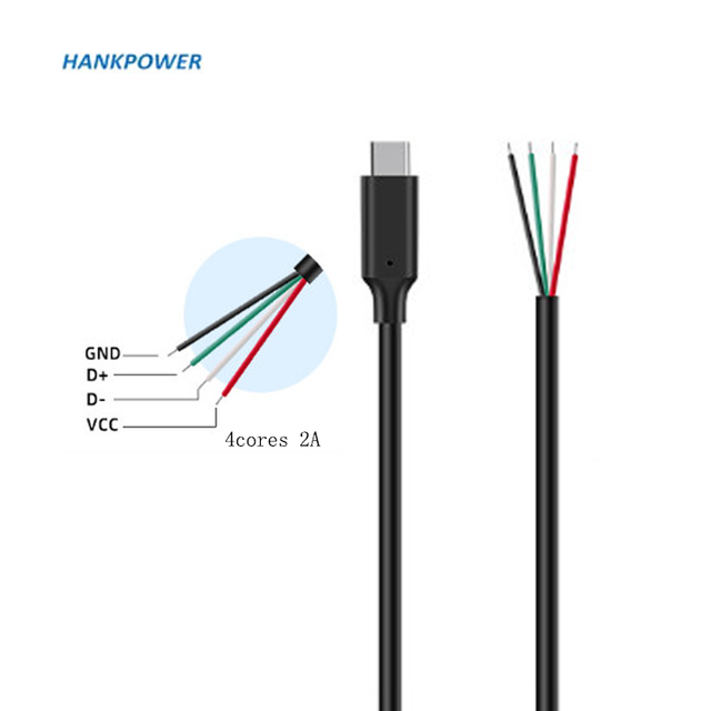 OEM Factory 2A 4 Cores OTG USB Type C Data Charge Cable 1m 2m 3m