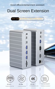 Adattatore Multiporta in Lega di Alluminio 13 Porte USB 3.0 5Gbps PD100W SD TF Audio 3.5mm RJ45 1000M per Espansione Laptop - Product Image 3