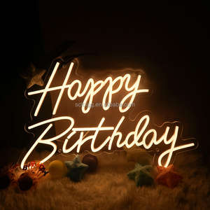 USB Powered <b>LED</b> <b>Neon</b> Light 'Happy Birthday' <b>Sign</b> Quick Delivery Home Party Decoration Set US Stock - Product Image 6