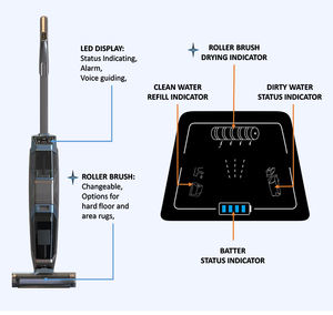<span class=keywords><strong>Aspirateur</strong></span> domestique tout-en-un avec <span class=keywords><strong>station</strong></span> de séchage à air chaud à main pour le <span class=keywords><strong>lavage</strong></span>, le nettoyage et le soufflage du sol - Product Image 6