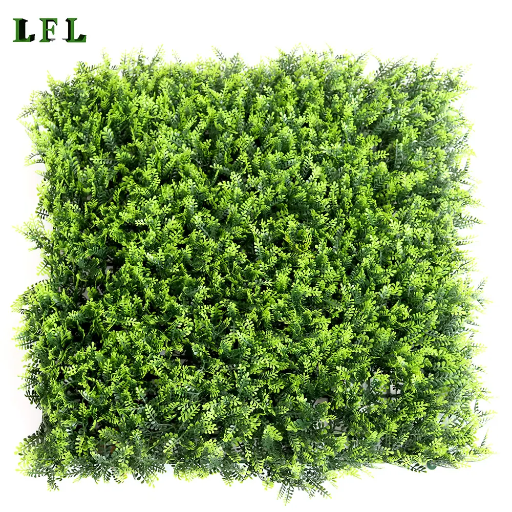 LFL eucalyptus flower artificial boxwood panel home garden decor UV- protected factory wholesale green wall plant wall decor