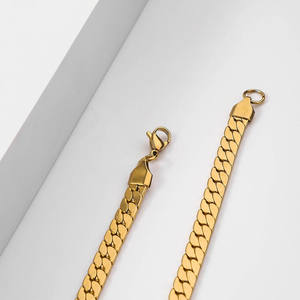 Collar de Acero Inoxidable 316L que no Pierde Color, Cadena Cubana NK de Moda y Elegante, Joyería Casual de Cadena Estilo Hip-Hop - Product Image 3