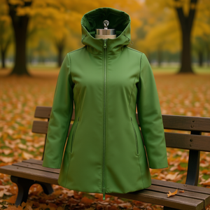 Veste polaire HDJ pour femme, manteau d'hiver à capuche avec fermeture éclair, grande taille S-XXL, coupe-vent, couleur unie, vêtement d'extérieur - Product Image 3