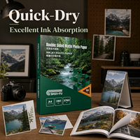 Papier photo jet d'encre mat double face A4 pour imprimante jet d'encre OEM, papier photo double face imprimable pour studio
