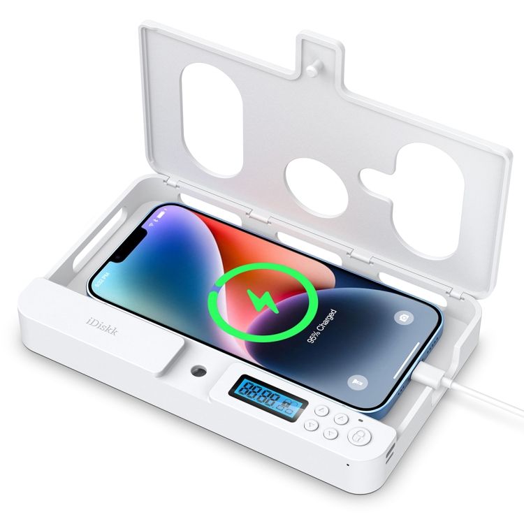 iDiskk Timer Phone Locker ホワイト iDiskk Phone Lock Box with