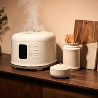 Cuisinière à riz électrique portable en acier inoxydable de 1,6 L, affichage numérique LED, revêtement antiadhésif, maintien au chaud pendant 8 heures, 7 modes de cuisson