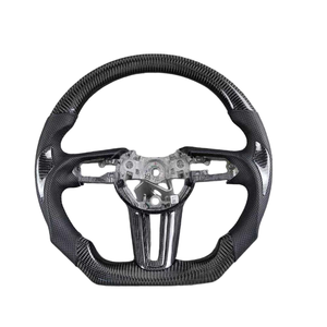 Volante Personalizado de Cuero y Fibra de Carbono con Calefacción para <span class=keywords><strong>Mazda</strong></span> 3, 6, CX30, Forma F1, Sedán 2019, 2020, 2021, 2022, <span class=keywords><strong>2023</strong></span>, 2024, 2025, 2026 - Product Image 1