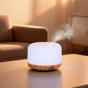 500 ML wood grain essential <b>oil</b> <b>diffuser</b> Aromatherapy Ultrasonic essential <b>oil</b> <b>Diffuser</b> Remote Control 7 LED Colors <b>diffuser</b> - Product Image 1