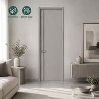 Porte intérieure haut de gamme en panneau mélaminé, résistante à l'humidité, aux rayures et facile à nettoyer, pour appartement et villa