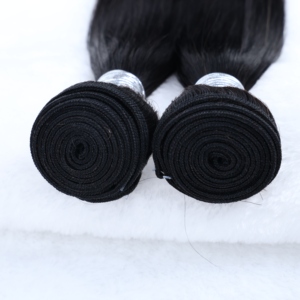 <span class=keywords><strong>Extensiones</strong></span> de Cabello Virgen Indio Liso, Tejidas a Mano, Color Negro <span class=keywords><strong>Natural</strong></span>, para Coser y Tejer - Product Image 3