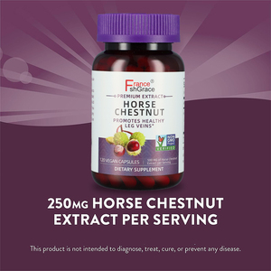 Nouvel arrivage d'extraits de plantes de marronnier bio favorisant une bonne circulation sanguine et une bonne santé veineuse Suppléments de marronnier d'Inde - Product Image 4