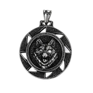 Yunnique-collar con colgante de animales de acero inoxidable para hombre, diseño geométrico hueco, joyería de regalo - Product Image 3