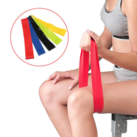 Fitness en caoutchouc mini étirement boucle de résistance entraînement sportif entraînement gomme extensible bandes d'exercice bande imprimée personnalisée combinaison en latex