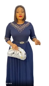 Nouvelle robe de soirée en mousseline de soie de style décontracté tendance 2025 de haute qualité, nouvelle robe <span class=keywords><strong>grande</strong></span> <span class=keywords><strong>taille</strong></span>, robe plissée africaine de <span class=keywords><strong>grande</strong></span> <span class=keywords><strong>taille</strong></span> - Product Image 2