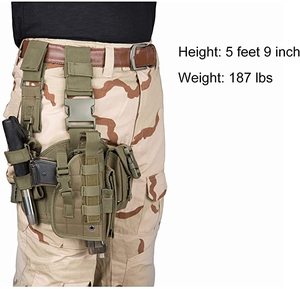 Taktik ayarlanabilir kılıfı dergi kılıfı ile sağ/sol Handed taktik uyluk kılıfı bacak demeti - Product Image 6