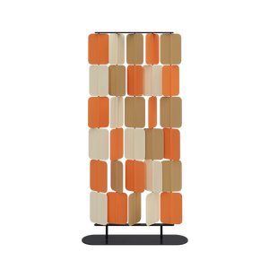 Paravent mobile en acier inoxydable Art Déco <span class=keywords><strong>Homedeco</strong></span>, structure en cuir PU bleu foncé, 2 pièces - Product Image 6