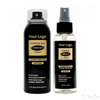 Spray de fusion pour perruques sans colle avec logo personnalisé, adhésif puissant pour perruques Lace Front, colle à dentelle à tenue forte
