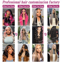 Perruque bouclée Pixie couleur mèches, densité 250, en cheveux humains, sans colle, avec dentelle frontale HD complète 13x6, en cheveux humains vierges