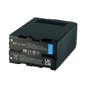 Batterie Li-ion de remplacement BP-U100 6800mAh neuve pour caméscopes <span class=keywords><strong>Sony</strong></span> EX260 EX280 Z280 FS5 FS7 <span class=keywords><strong>FX6</strong></span> Z190 EX1R EX200 - Product Image 1