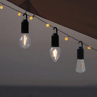 Ampoule LED Intelligente Rechargeable avec Câble TYPE-C 5V 400mAh, Capacité de la Batterie, LED à Intensité Variable, Guirlande Lumineuse Féerique